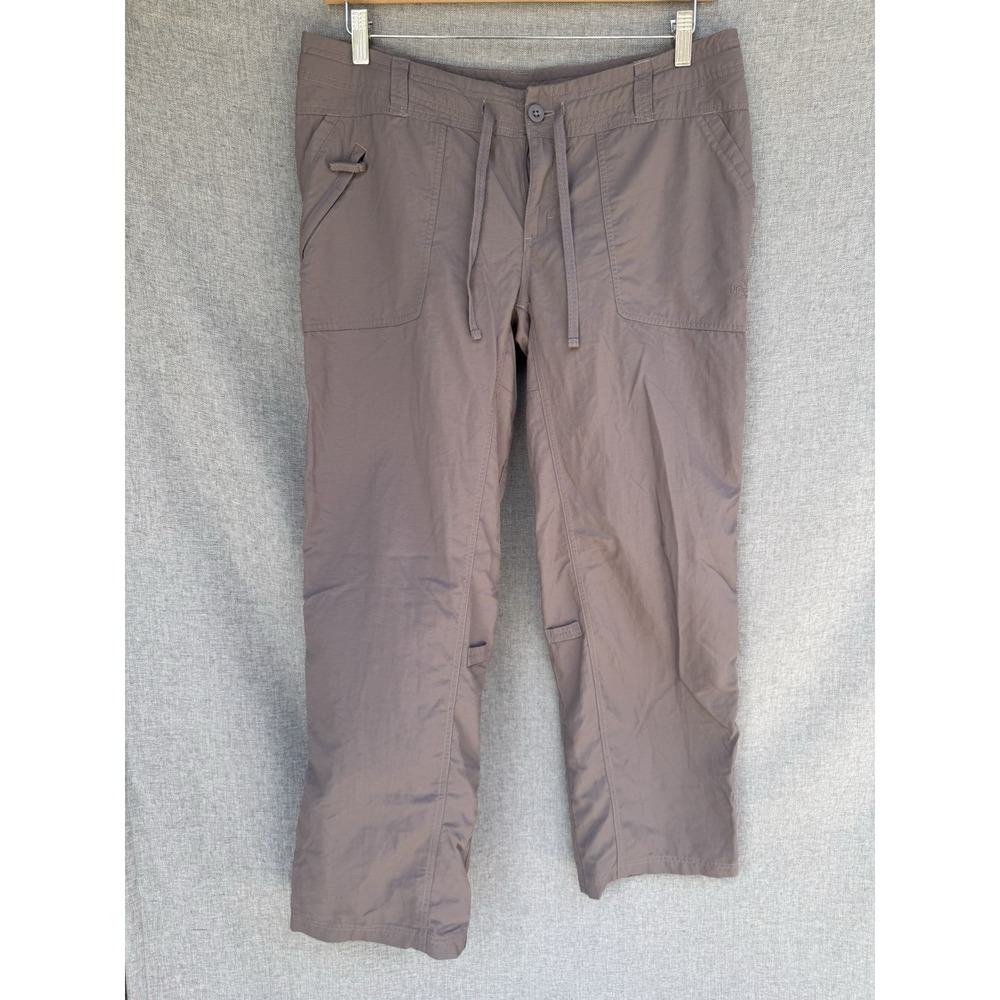 The North Face Pants Womens 14 Gray Outdoor Hiking Roll Tab Drawstring Tempest